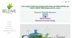 Desktop Screenshot of beleaveteas.com
