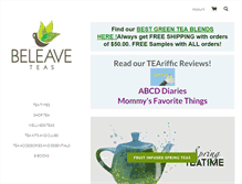Tablet Screenshot of beleaveteas.com